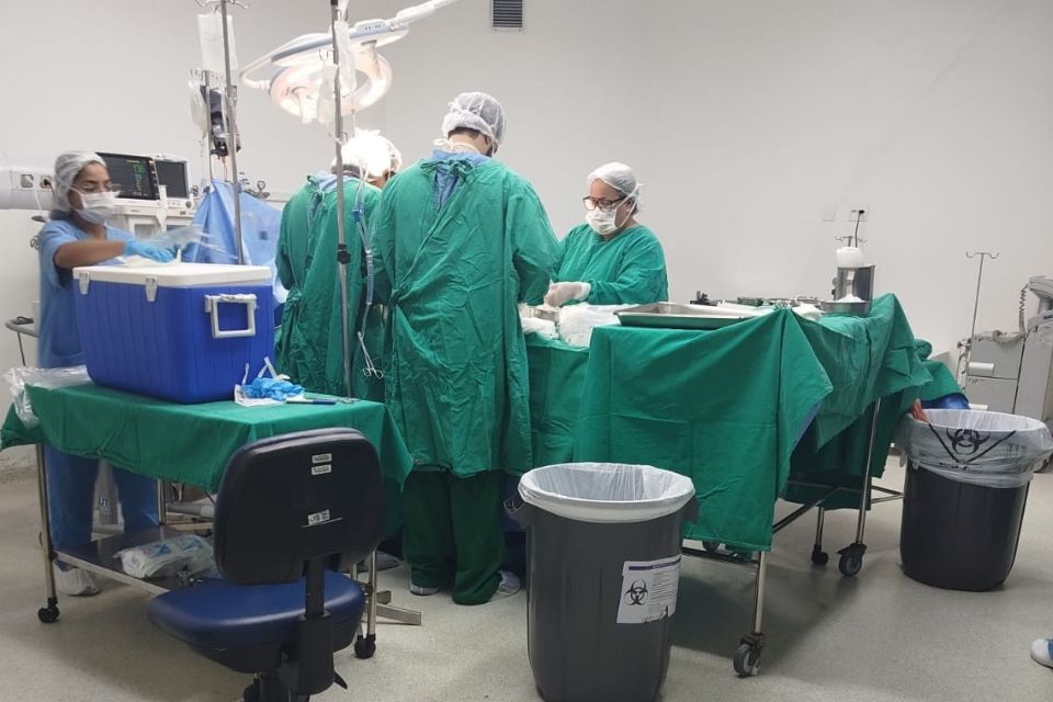 O procedimento ocorreu após a autorização da família de uma paciente cuja morte encefálica foi confirmada /Foto: Divulgação
