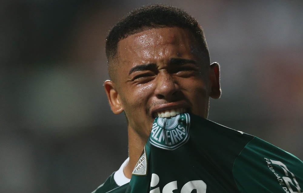 Gabriel Jesus nos tempos de Palmeiras /Reprodução/SEP