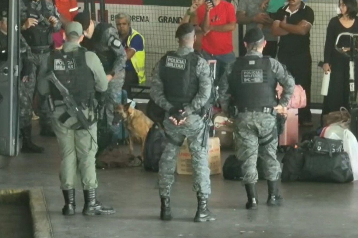 PM realizou abordagens no Terminal Integrado de Passageiros/Foto: Reprodução