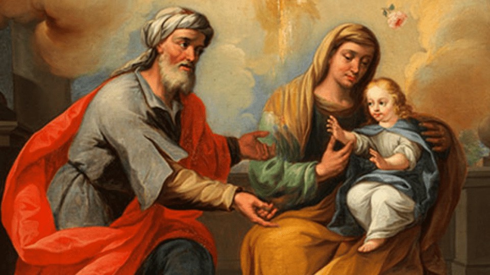 Santa Ana e So Joaquim so pais de Maria e avs de Jesus (foto: Reproduo )