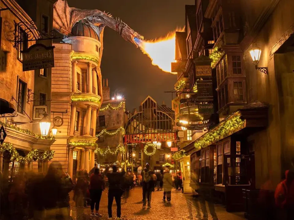 Natal no Wizarding World of Harry Potter (Crédito: Divulgação)