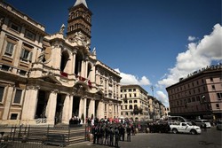 A Baslica de Santa Maria Maior, a ltima morada do papa Francisco (foto: Foto: Marco Bertorello/AFP
)