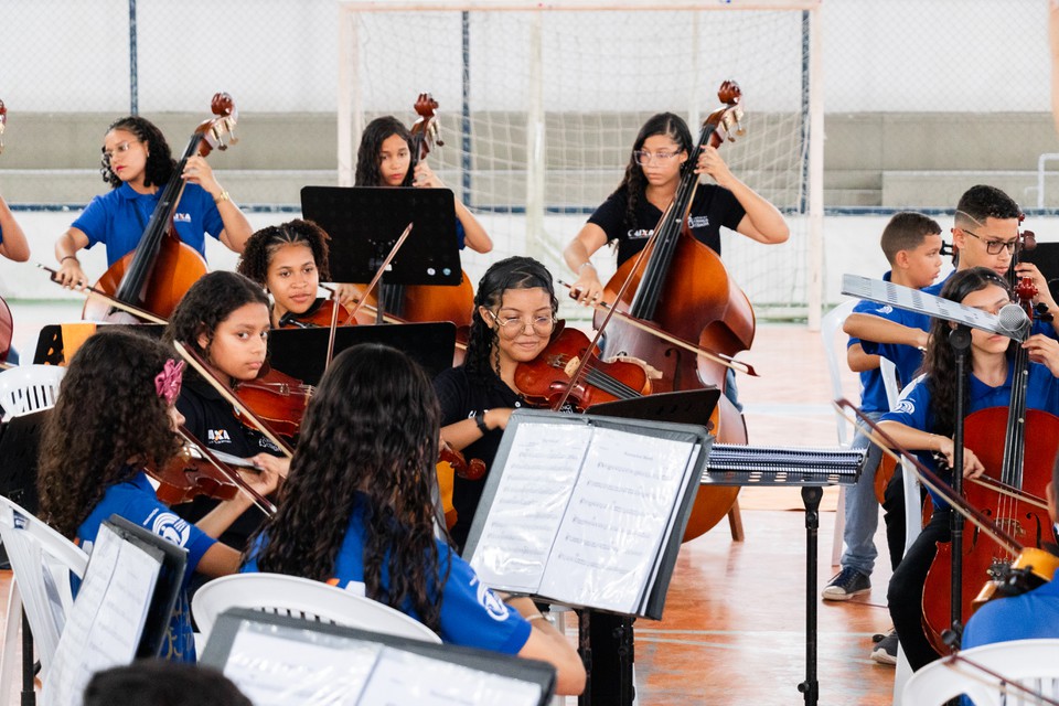 Orquestra Infantil ser regida pela maestrina Karolayne Santos e contar, no programa, com arranjos internacionais e nacionais (Foto: Augusto Cataldi / Ascom OCC)