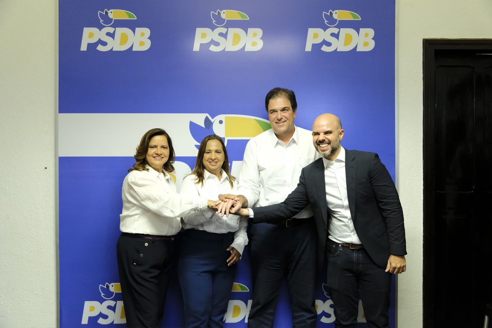 Prefeita de Ipojuca Clia Sales e pr-candidata Adilma Lacerda firmam aliana com PSDB de Fred Loyo (Divulgao)