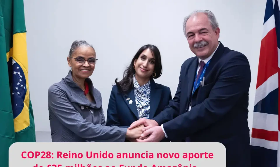 Desde que foi institudo, o Fundo Amaznia recebeu R$ 3,4 bilhes e financiou mais de 102 projetos de preservao da floresta e promoo de atividades sustentveis na Amaznia, em um investimento total de R$ 1,75 bilho (Foto: UK in Brazil/Twitter)