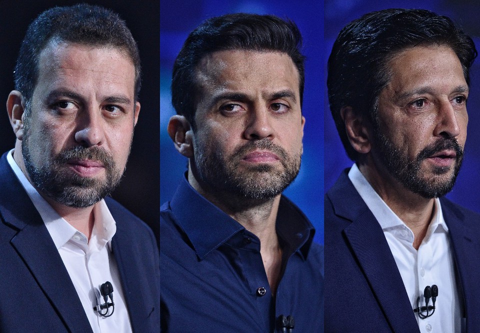 Boulos, Maral e Nunes esto tecnicamente empatados, segundo pesquisa (Renato Pizzutto/Band)