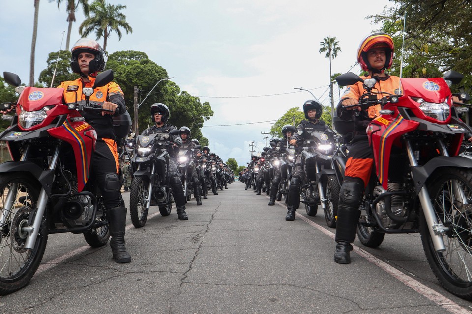 Novas motos reforam aes na segurana pblica  (Foto: Ruan Pablo/DP)