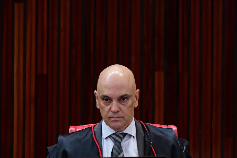 Tute com ataque ao ministro Alexandre de Moraes foi publicado neste sbado (10) (Foto: Hugo Barreto/Metrpoles
)