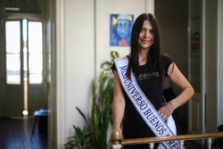 Miss Buenos Aires de 60 anos deseja tornar candidata a Miss Universo (Crdito: MARCOS GOMEZ / AFP
)