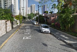  Obra em prdio provoca interdio em rua na Zona Norte do Recife  (Foto: Google Maps)