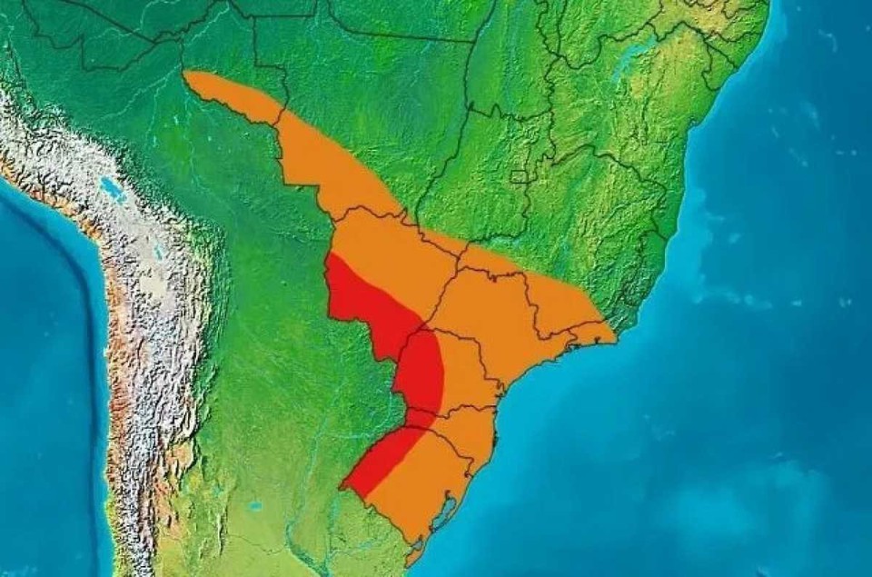 
Onda de calor deve atingir o Brasil em maro (foto: Climatempo/Reproduo)