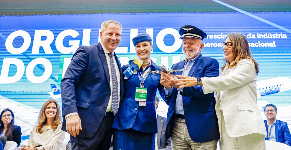 Presidente da Repblica, Luiz Incio Lula da Silva, durante Cerimnia de entrega de aeronave da Embraer  Azul (foto: Ricardo Stuckert / PR)