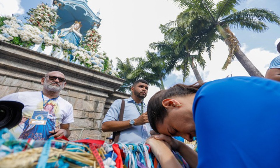 Governadora Raquel Lyra fez oraes  (Foto: Governo de Pernambuco/Divulgao)