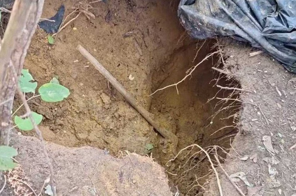 Buraco teria sido usado por fugitivos de Mossor para se esconder de drones que detectam calor humano  (foto: Reproduo/TV Globo)