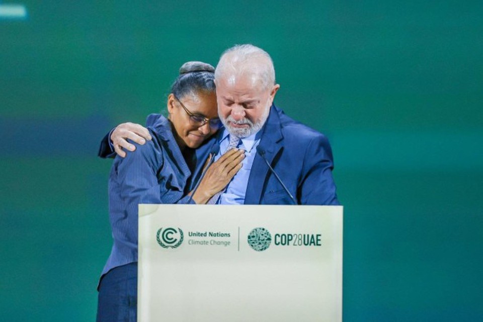 Lula se emociona ao lado de Marina Silva na COP28 (Foto: Presidência da República)