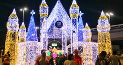  Parque da Cidade ganha decorao especial de Natal em Jaboato  (Foto: Prefeitura de Jaboato/Divulgao)