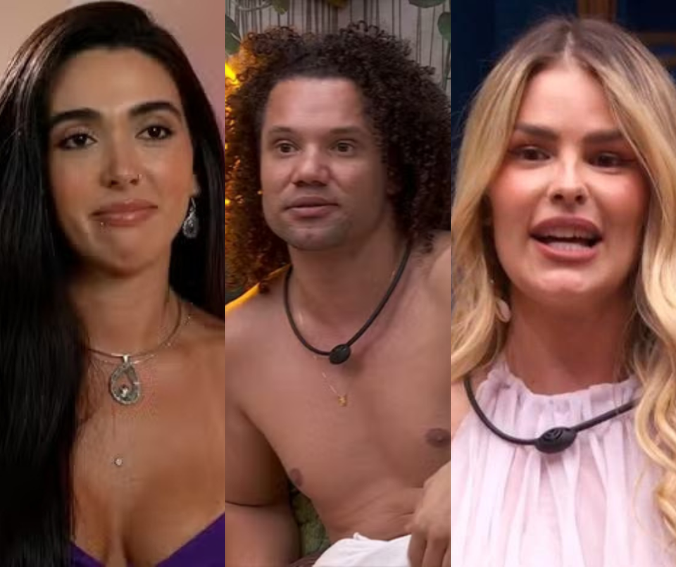 Giovanna, Maycon e Yasmin Brunet esto no paredo (Foto: Reproduo/Globo)