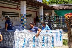 
Moradores foram realocados para abrigos provisórios em escolas públicas de Maceió