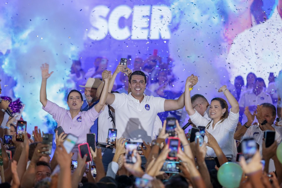 No discurso, Pinheiro afirmou que, quando Raquel assumiu a Prefeitura, em 2017, encontrou muitos problemas. (Foto: Rafael Vieira/DP)