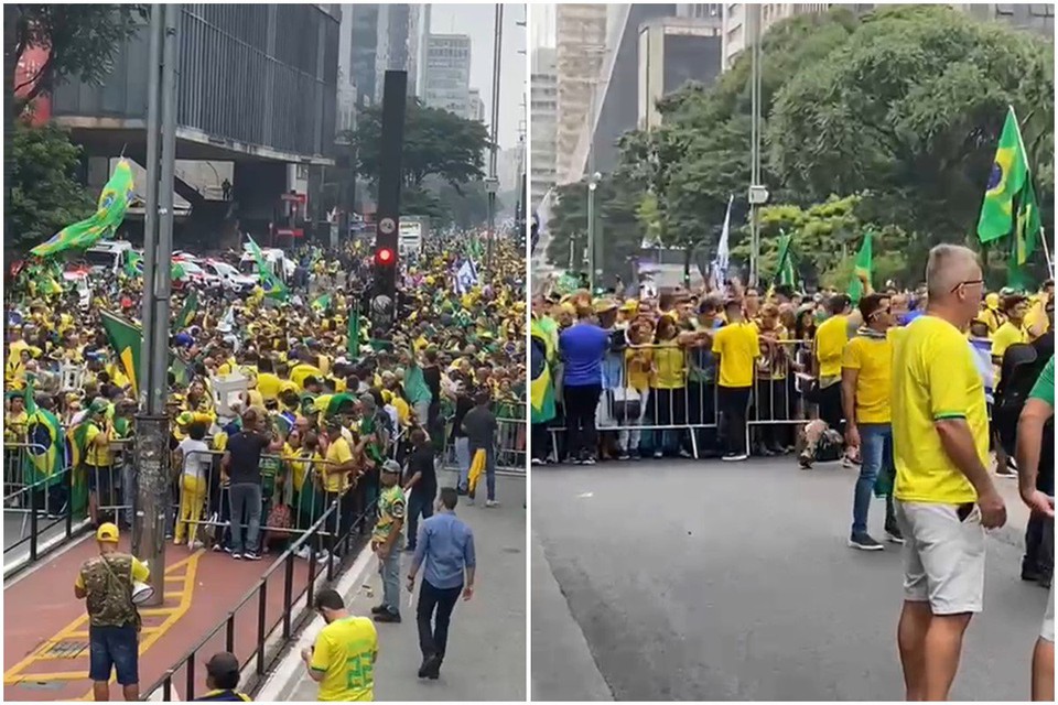 Ato acontece na Avenida Paulista, no centro de So Paulo (foto: Reproduo )