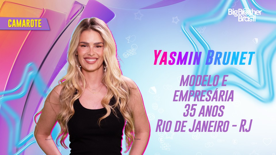 Yasmin Brunet foi confirmada no BBB 24 (Foto: Divulgao/Globo)