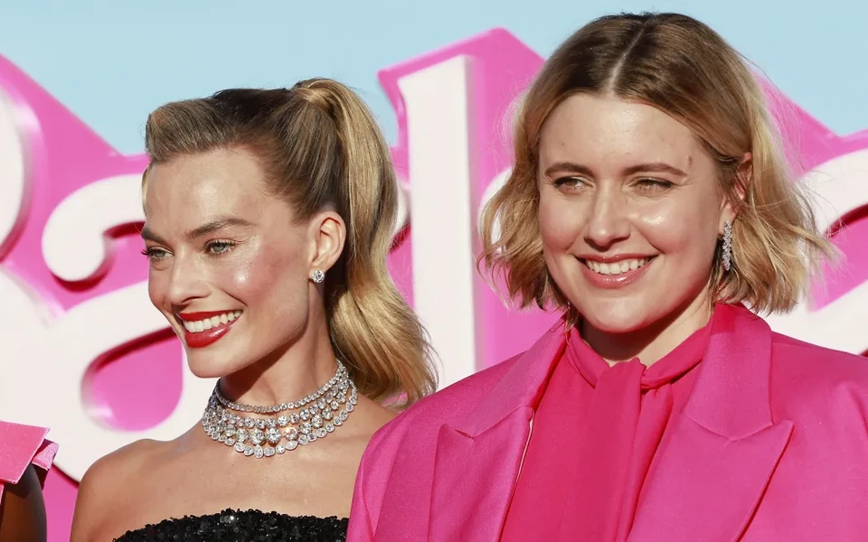 Margot Robbie ( esquerda) e Greta Gerwig ( direita) (foto: AFP)