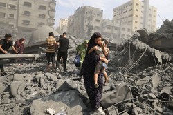 Israel ameaa civis de Gaza com ltimo aviso para ''destruio total'' (Foto: Mahmud HAMS / AFP)