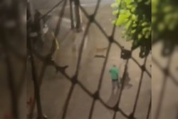 Frentista leva correntadas aps defender cachorros de rua em SP (Foto: Reproduo)