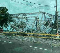 rvore ainda no tinha sido inaugurada e estava posicionada na Praia de So Francisco