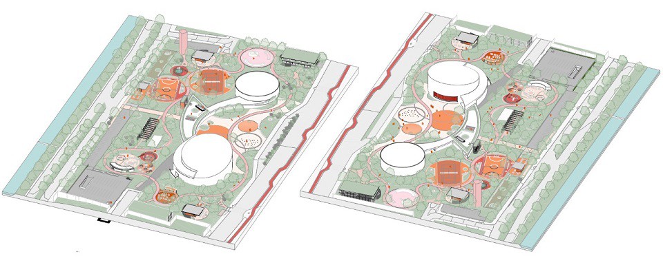 Planta do Projeto da Viva Parques para o Parque Dona Lindu (Divulgação)