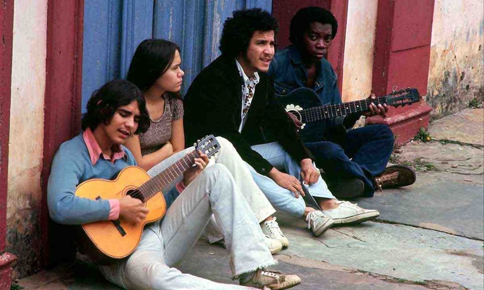 
Integrantes do Clube da Esquina durante viagem a passeio a Diamantina, em 1971; documentrio usa fotos e vdeos de arquivo (foto: Juvenal Pereira/O Cruzeiro/Arquivo EM)