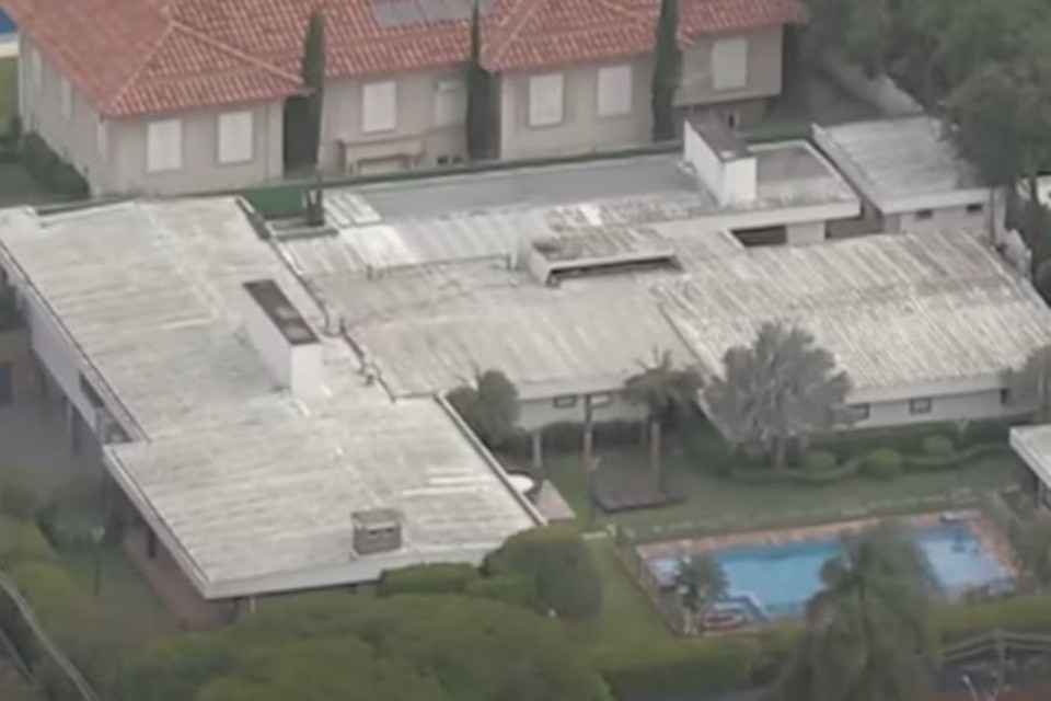 Casa da famlia do ex-governador de So Paulo, Paulo Maluf (foto: Reproduo/ TV Bandeirantes)
