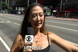 Juliane Massaoka quase foi assaltada durante link ao vivo com Patrcia Poeta