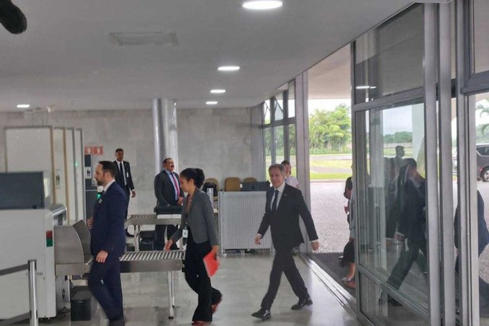 Blinken chega ao Planalto para reunio com Lula  (crdito: Victor Correia/CB/D.A. Press)