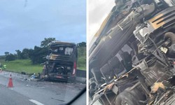 Duas pessoas morreram e cinco ficaram feridas em acidente com nibus na BR-381