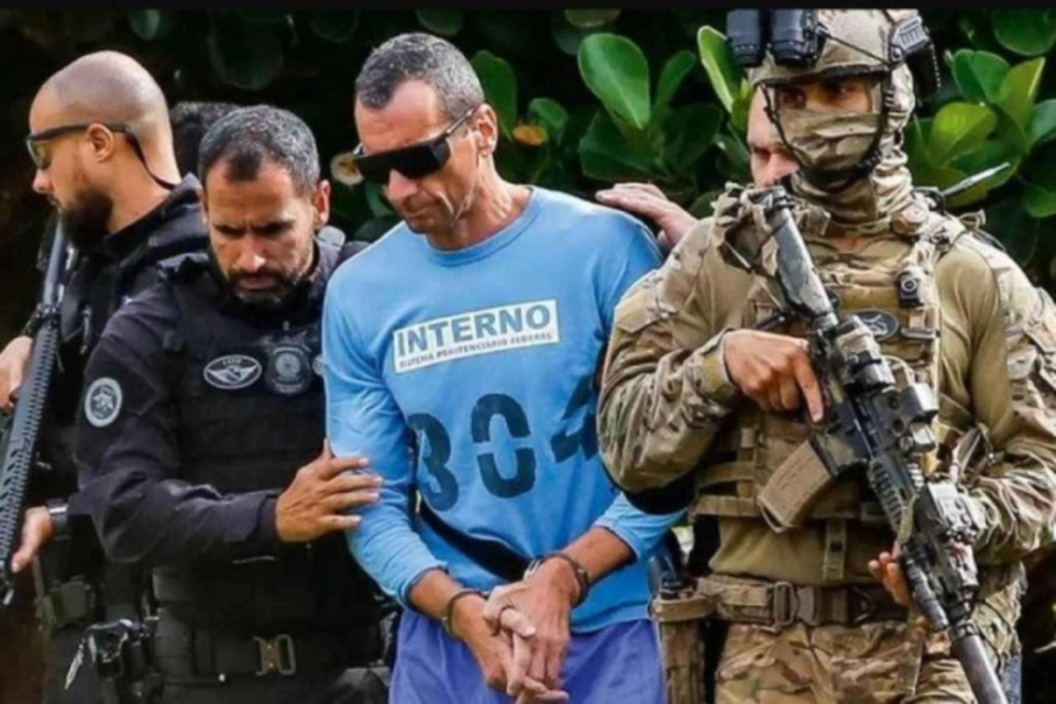 Marcola est detido na Penitenciria Federal de Braslia (Crdito: Sergio Lima/AFP)