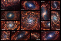 
Coleção com 19 galáxias espirais pelo Telescópio Espacial James Webb