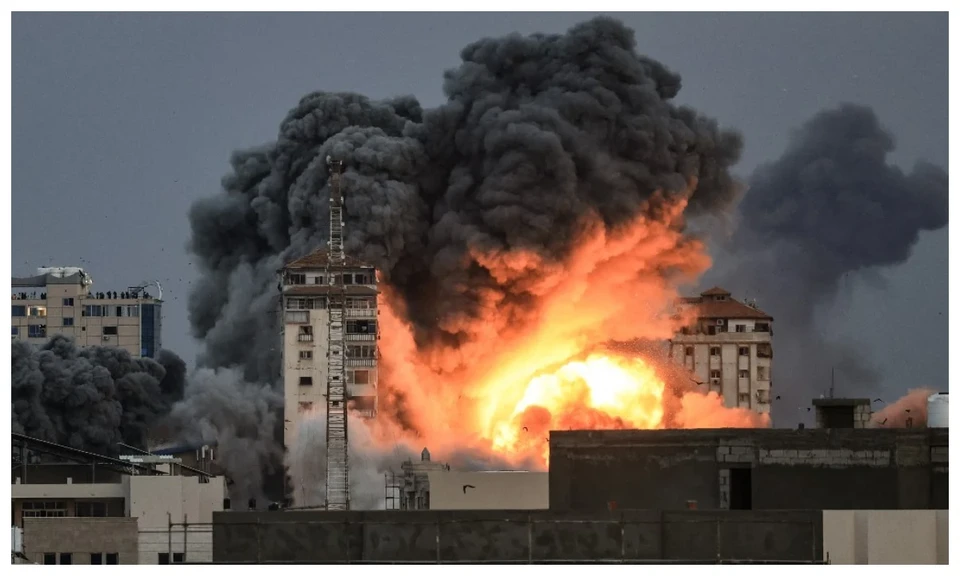 Conflito teve incio com o mais grave ataque j promovido pelo grupo Hamas contra os israelenses, no dia 7 de outubro (Foto: MAHMUD HAMS / AFP)