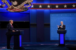 Primeiro debate eleitoral entre Biden e Trump j tem data marcada; veja cronograma (foto: Brendan Smialowski / AFP)