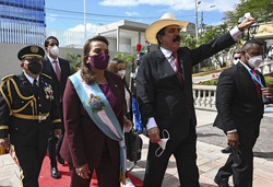 Xiomara Castro é empossada como nova presidente de Honduras (Foto: Orlando SIERRA / AFP
)
