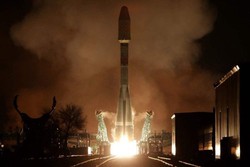 Rússia completa com sucesso 3º lançamento de novo foguete espacial (Foto: IVAN TIM / Russian Space Agency Roscosmos / AFP)