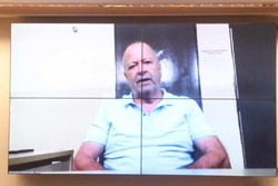 Brazo falou por pouco mais de dois minutos, em videoconferncia da penitenciria de segurana mxima de Campo Grande (MS), onde est preso