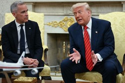 Carney afirma em reunio com Trump que Canad nunca estar  venda (foto: JIM WATSON/AFP
)