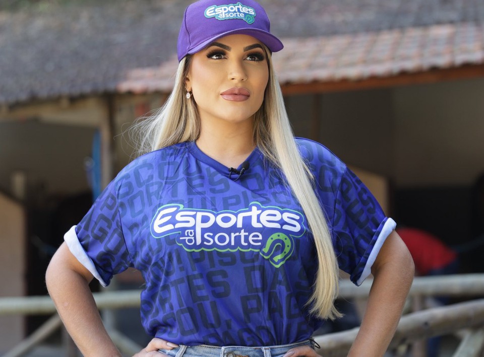 Influenciadora Deolane Bezerra em publicidade para empresa de aposta (Dilvugao)