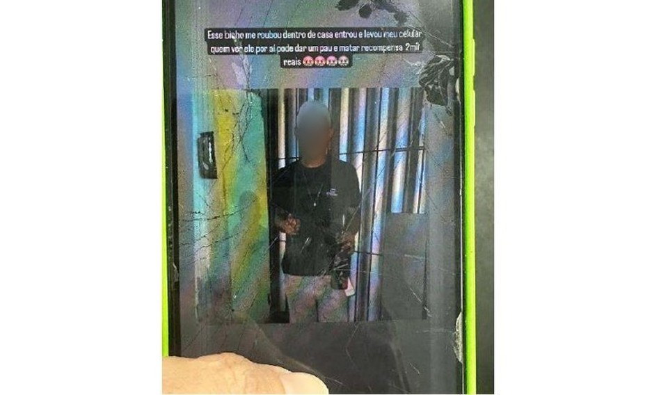 Dois dias antes do crime, segundo a denncia, a mulher fez um post no Instagram para acusar o adolescente de roubar seu celular