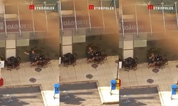 Vdeo: ''Bolsonaro fake'' causa alvoroo bebendo cerveja em guas Claras (Foto: Reproduo)
