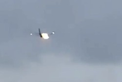Avio pega fogo aps turbina sugar coelho durante decolagem (foto: X/Reproduo)