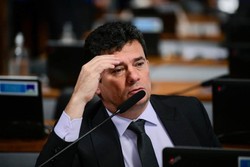 Moro se manifesta aps TRE-PR decidir manter mandato: Um freio a perseguio (foto: Pedro Frana/Agncia Senado)