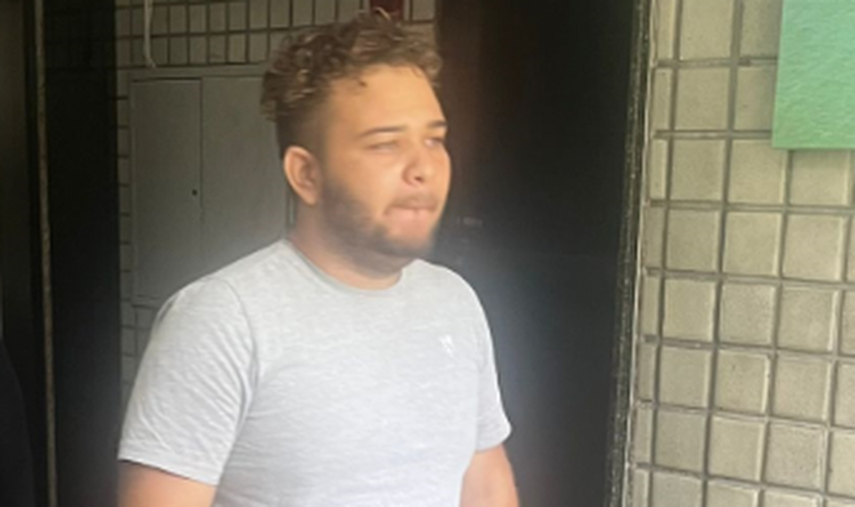 Deivid dos Santos Leoterio foi preso em flagrante (Foto: Divulgao)