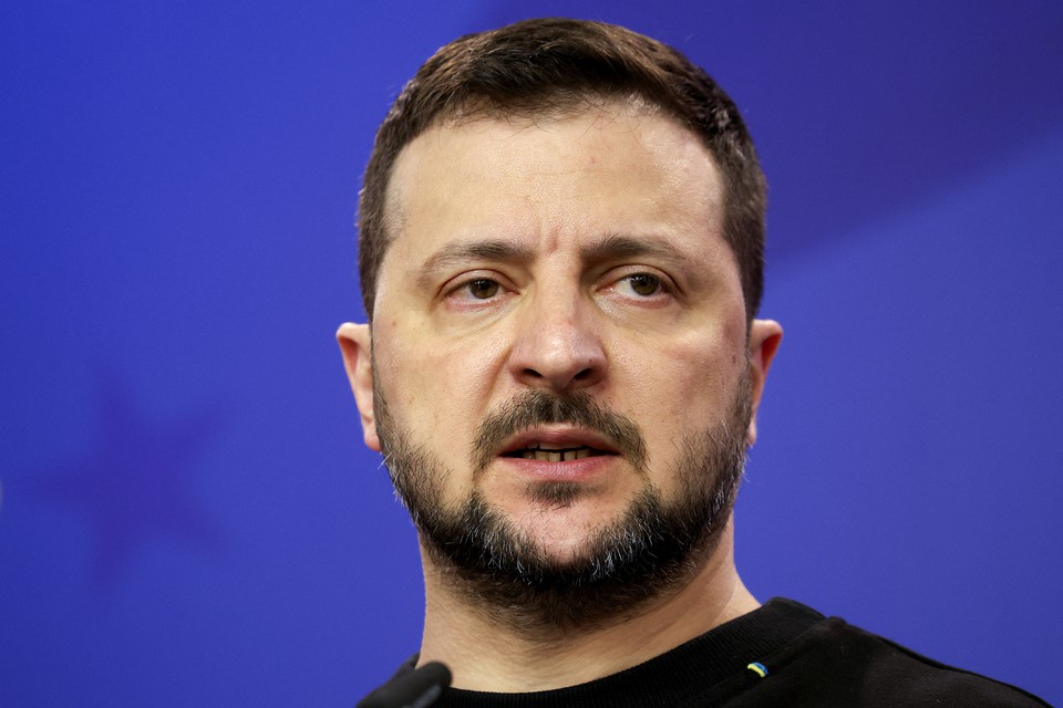 Presidente da Ucrnia, Volodymyr Zelensky (foto: Adnan Beci / AFP)